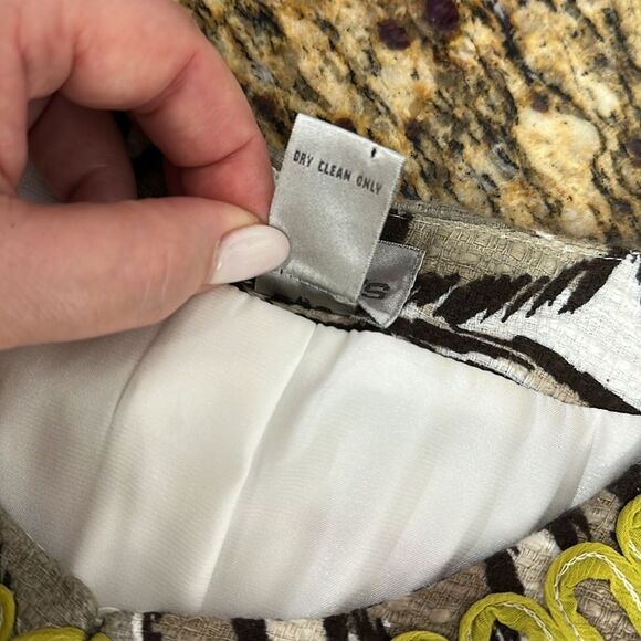 Chico's Odina Brushed Kat Floral Cotton 3/4 Sleeve Jacket Size XL - Picture 7 of 9